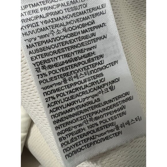 Adidas Wings & Horn Off White Sherpa Jacket Coat Men Size L Button Down Front - Picture 9 of 12